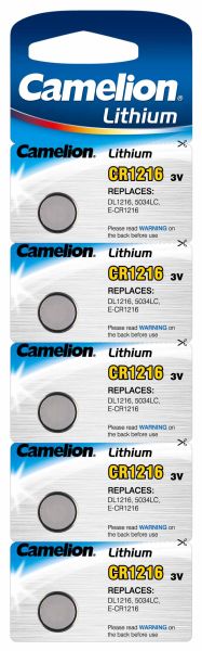 Camelion BR2016, DL2016, ECR2016, 5er Packung