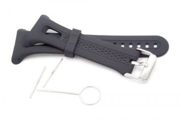 Armband passend für Garmin Forerunner 10 XL, Forerunner 15 XL Silikon Schwarz