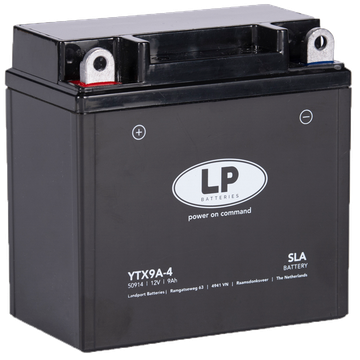 LP YTX9A-4 SLA Motorradbatterie GEL12-9-4B-1, 50914, 12N9-4B1, CB9-B 12V  9Ah