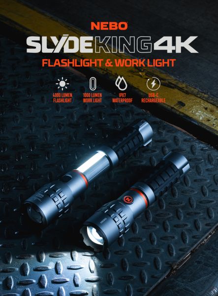 NEBO LED-Taschenlampe Slide King 4K