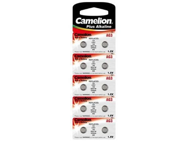 Camelion AG3, LR41, LR736 Batterien 10er Packung