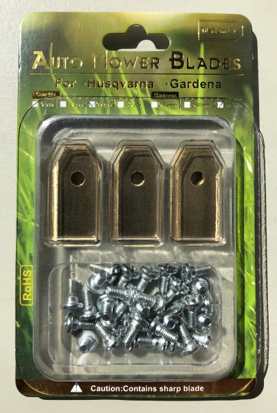 9x Ersatz Titan Messer für Husqvarna Automower 0.6mm