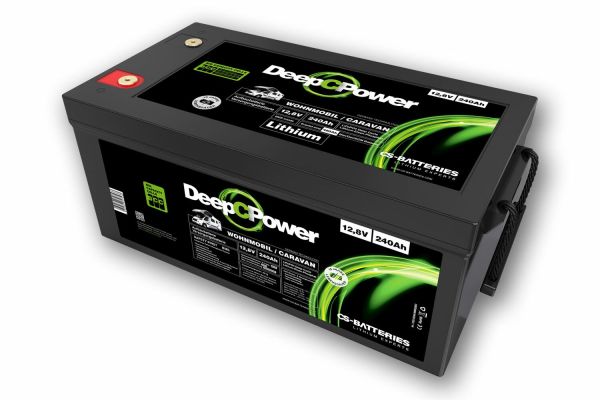 Abverkauf Deep C Power 12V 240Ah LiFePO4 Batterie für Caravan / Wohnmobile
