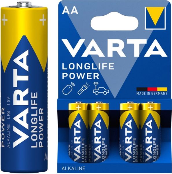 Varta 4906 Longlife Power AA, LR6, Batterien 4er Pack