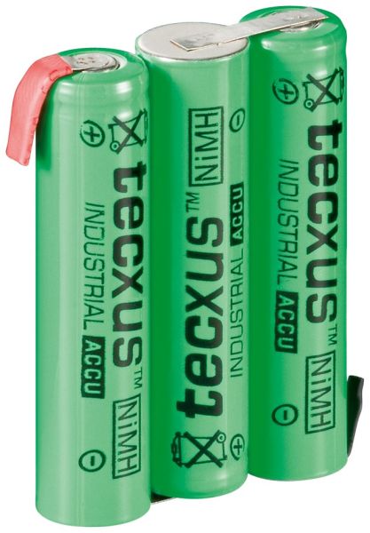 Akku-Pack 3.6V 800mAh, Ni-MH, AAA, F3x1, mit Z-Lötfahne