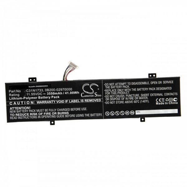 Akku ersetzt Asus C31N1733, 0B200-02970000 passend für VivoBook Flip 14 TP412
