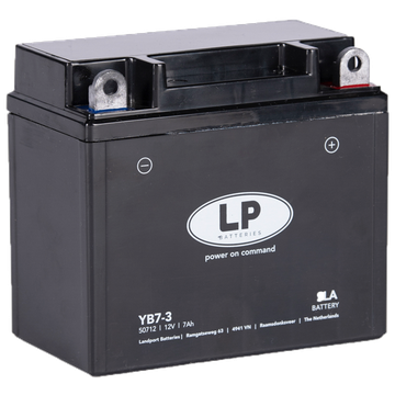 LP YB7-3 SLA Motorradbatterie CB7L-B, DIN 50712 12V 7Ah