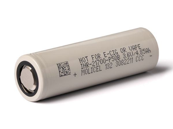 Molicel INR21700-P50B, 3.6V 5000mAh Li-Ion Hochstromzelle