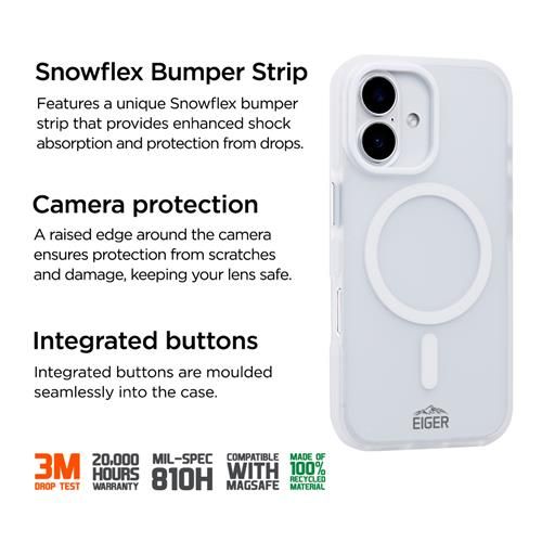 iPhone 16, Blizzard Case Weiss