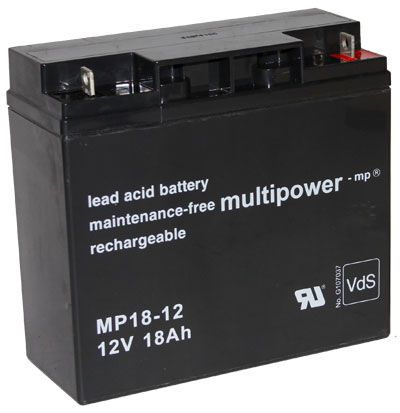 Multipower MP18-12 Bleiakku, 12V 18Ah