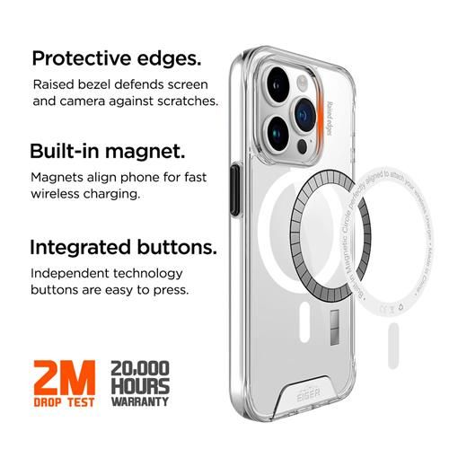 iPhone 15 Pro, Glacier Magsafe Case transparent
