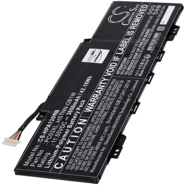 Akku ersetzt HP PC03XL, PC03043XL, TPN-DB0E, HSTNN-OB1W 3650mAh