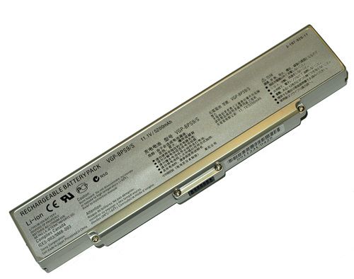 Akku für SONY VGP-BPS9, 5200mAh Silber