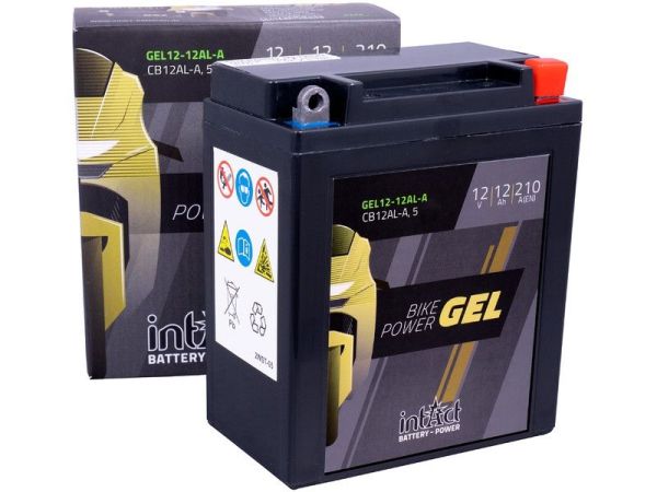 Intact GEL12-12AL-A GEL-Motorradbatterie passend für Aprilia, Honda, Piaggio