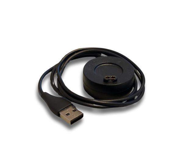 USB-Ladekabel Dock Ladegerät, Garmin Fenix 6s / 6x Pro, 5s / 5x - Schwarz, rund