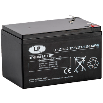 LP LFP12-12 12.8V 12Ah 153.6Wh LiFePO4 Versorgerbatterie