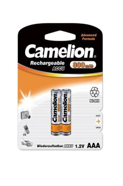 Camelion AAA, LR03, Akkus für Dect Funktelefone 2 Stück 800mAh