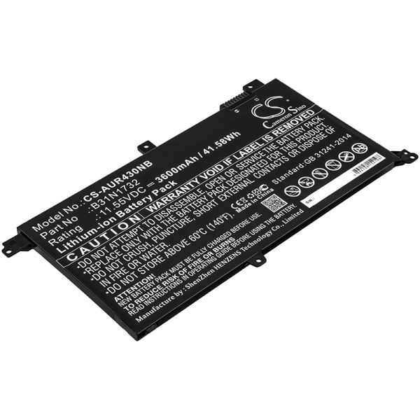 Akku ersetzt Asus B31N1732, 0B200-02960400 passend für K430FA, VivoBook S14