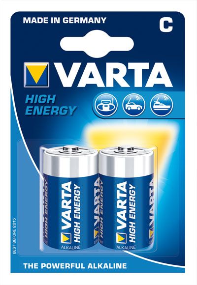 Varta 4914 Longlife Power, LR14, C Batterien 2er Pack