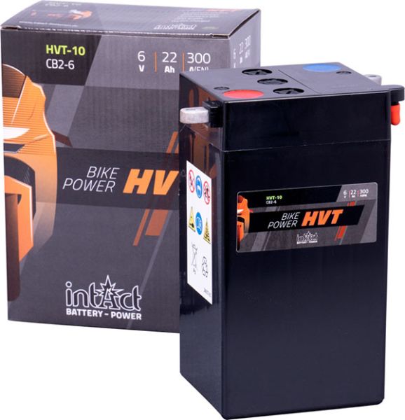 Intact HVT-10 Bike Power HVT10, 02299, 66006-27F 6V 22Ah