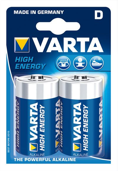 Varta 4920 Longlife Power, D, Mono, Batterien 2er Pack