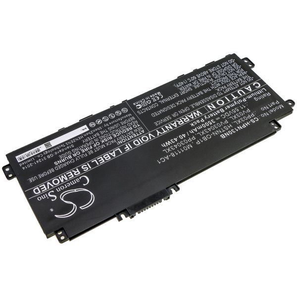 Akku ersetzt HP PP03XL passend für Pavilion x360 14-dw0000, 15-eh 40.4Wh