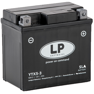 LP YTX5-3 SLA Motorradbatterie DIN 50412 12V 4Ah