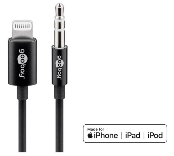 Apple Lightning Audioanschlusskabel (3,5mm) 1m schwarz