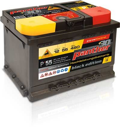 Autobatterie Panther P+55 DIN55559 B13 55Ah