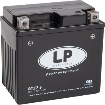 GEL-Motorradbatterie LP GTZ7-S, YTZ7S-BS, DIN 50616, M6009, GT6B-3 12V 6Ah