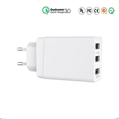 USB-C / USB, QC3.0, 3 Port, Multiport-Ladegerät 65W Weiss