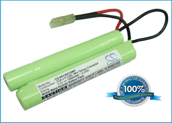 Akku passend für AIRSOFT GUNS G36C, G3A4, M4A1, MPA5 9,6V 1500mAh