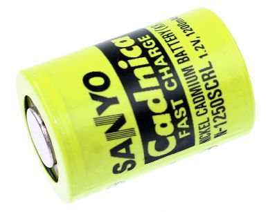 Panasonic (Sanyo) N-1250SCRL, 4/5 SC, 1.2V 1250mAh