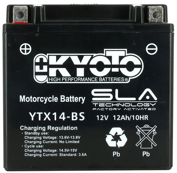 Kyoto SLA YTX14-BS, ETX14-BS, 51214LF 12V 12Ah