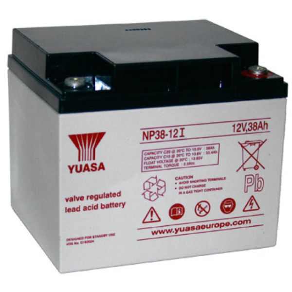 Yuasa NP38-12I 12V 38Ah Blei-Akku, M5 Schraubanschluss