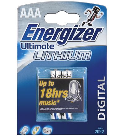 Energizer L92 Lithium, Micro, AAA, 2er Pack Batterie