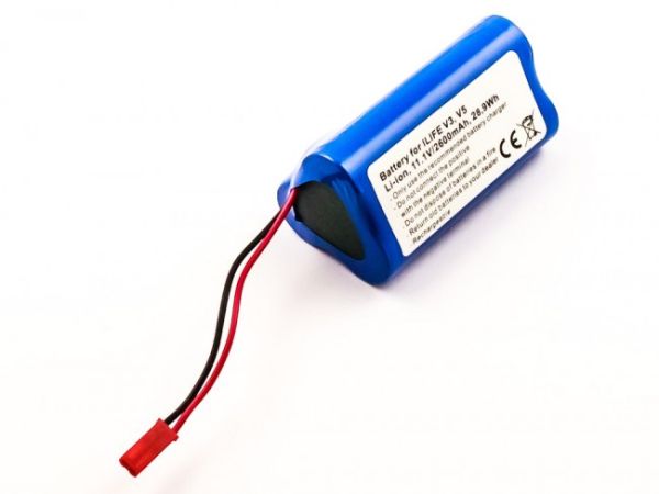 Akku passend für Ilife V3, V3s pro, V5, V5s Pro, V8s 2600mAh