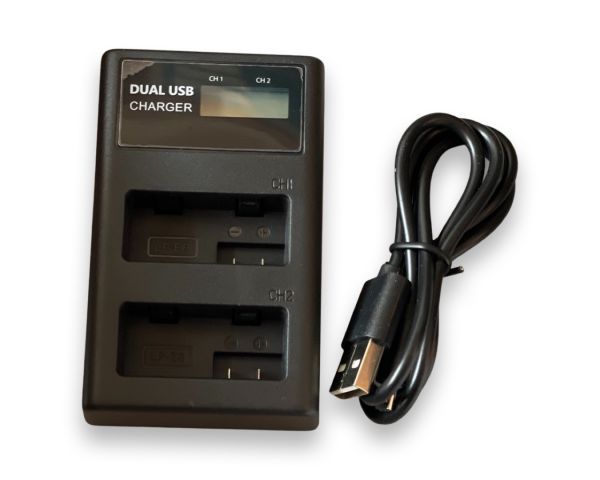 Dual USB Ladegerät für Canon LP-E8 Akkus