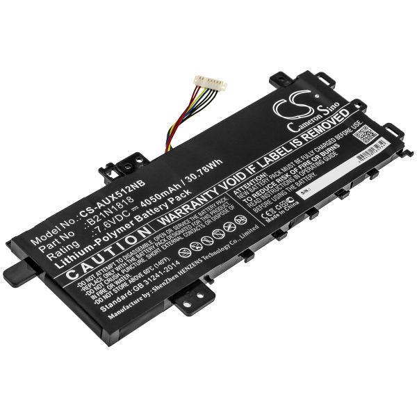 Akku ersetzt Asus B21N1818, 2ICP6/61/80 passend für R564DK, VivoBook 15, X712FB