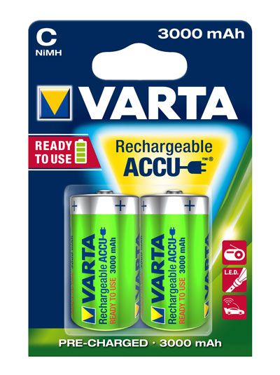 Varta 56714 Power Accu C (Baby) Ready 2 Use NiMH 3000mAh