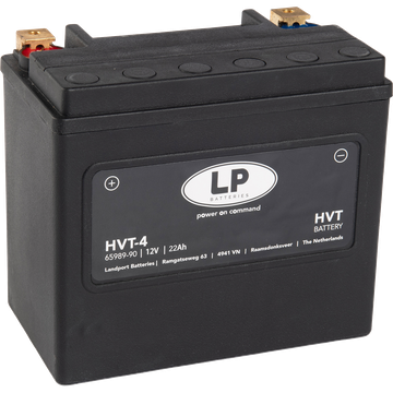 LP HVT-4 Motorradbatterie ersetzt 65989-90B, HVT-04, YB16L-B 12V 22Ah