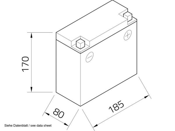 Intact GEL-19 12V 19Ah (c20) Gel-Power Antriebsbatterie