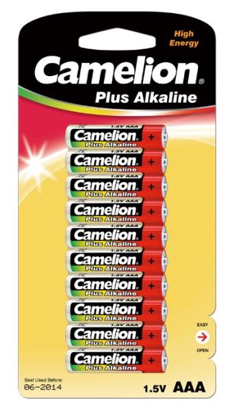 Camelion Plus Alkaline AAA, Micro, LR03 10er Packung Batterien