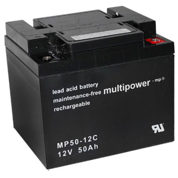 Multipower MPC50-12I (MP50-12C) Bleiakku Zyklenfest, 12V 50Ah