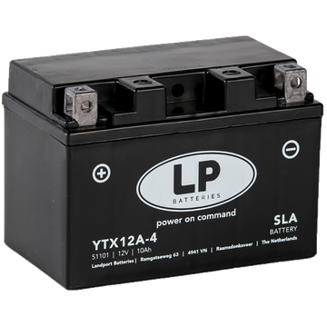 LP YTX12A-4 SLA Motorradbatterie DIN 51101 12V 10Ah