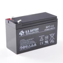 B.B. Battery BP7-12 12V 7Ah Akku, AGM Bleiakku, Pol T2 Faston 250 (6,3 mm)