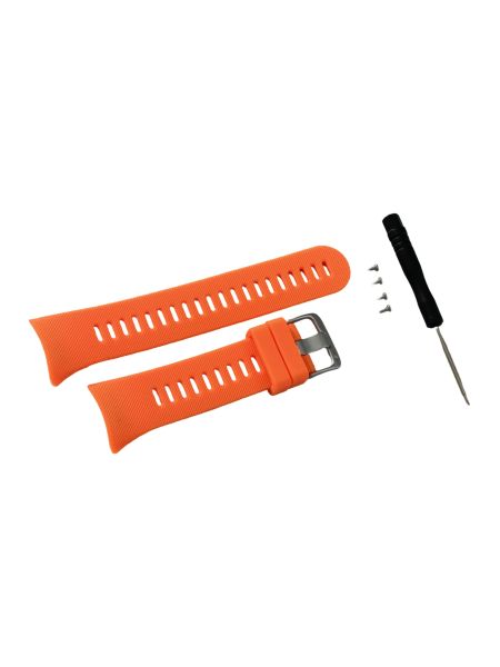 Silikon-Armband für Garmin Forerunner 45S orange 20mm breit