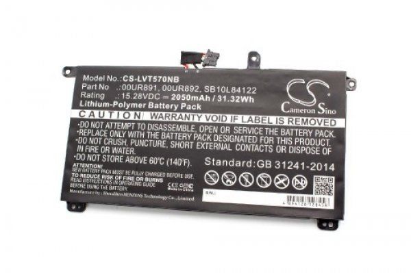 Akku passend für Lenovo ThinkPad P51s, P52s, T570, T580 2050mAh