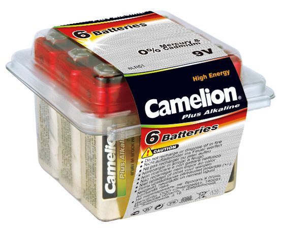 Camelion Plus Alkaline 9V Block, 6LR61, 6AM6 6er Pack