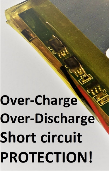 Akku 803040 3.7V 1000mAh Li-Polymer mit JST-PH 2.0mm Stecker
